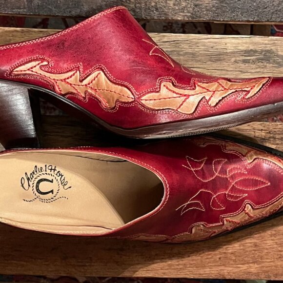 Size 9 by Lucchese Charlie 1 Horse slip on boots so cute - Picture 6 of 14